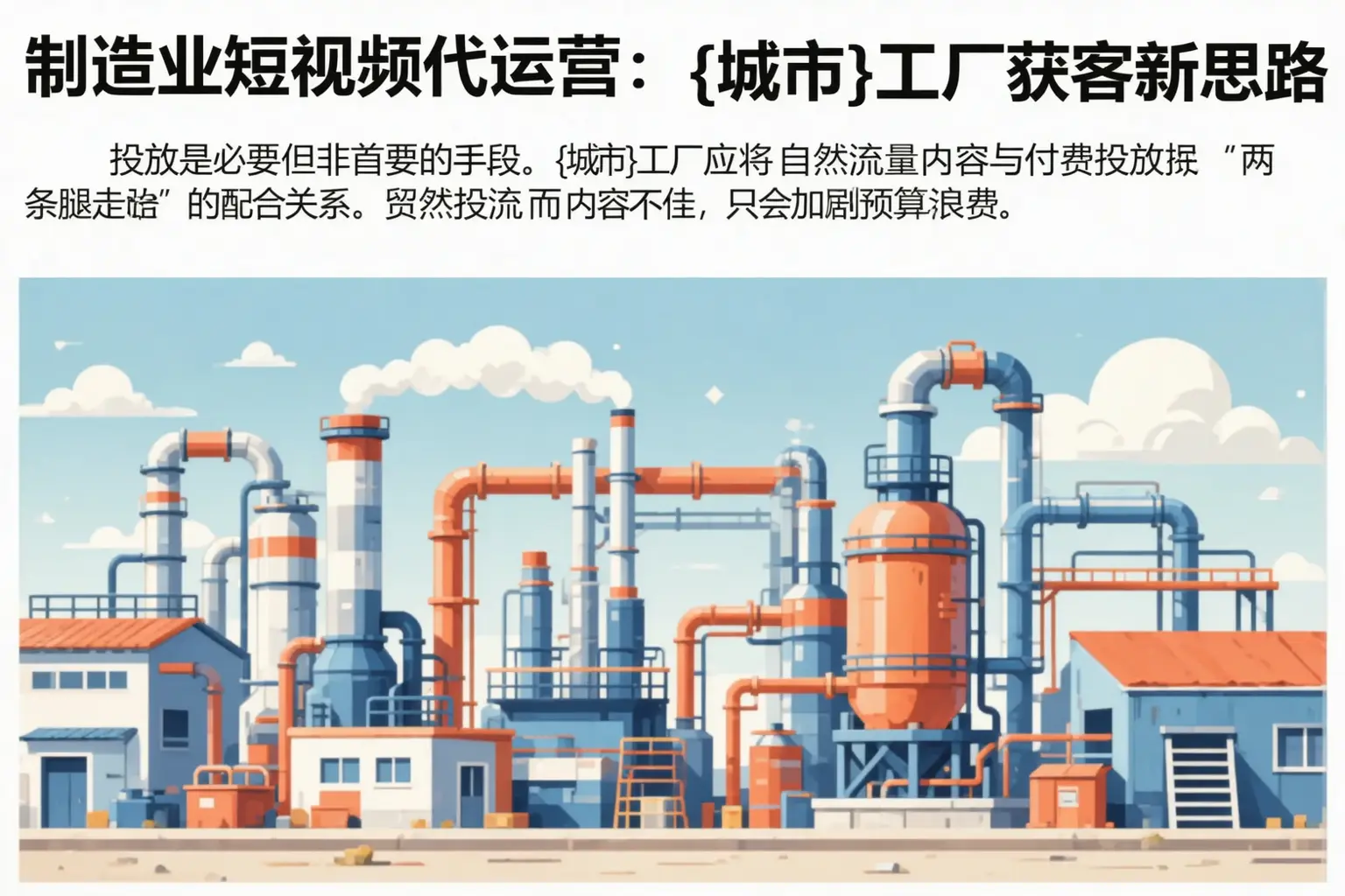 制造业短视频代运营：乐山工厂获客新思路