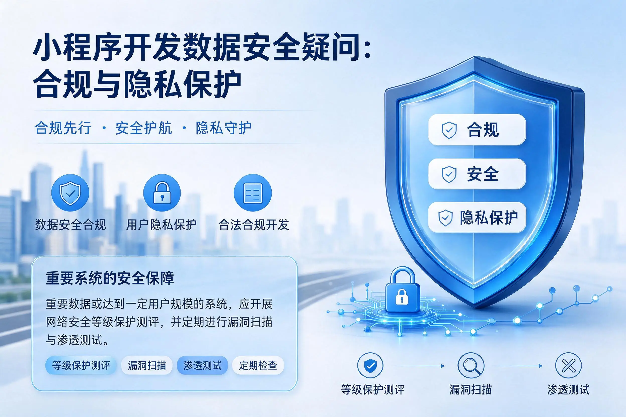 乐山小程序开发数据安全疑问:合规与隐私保护
